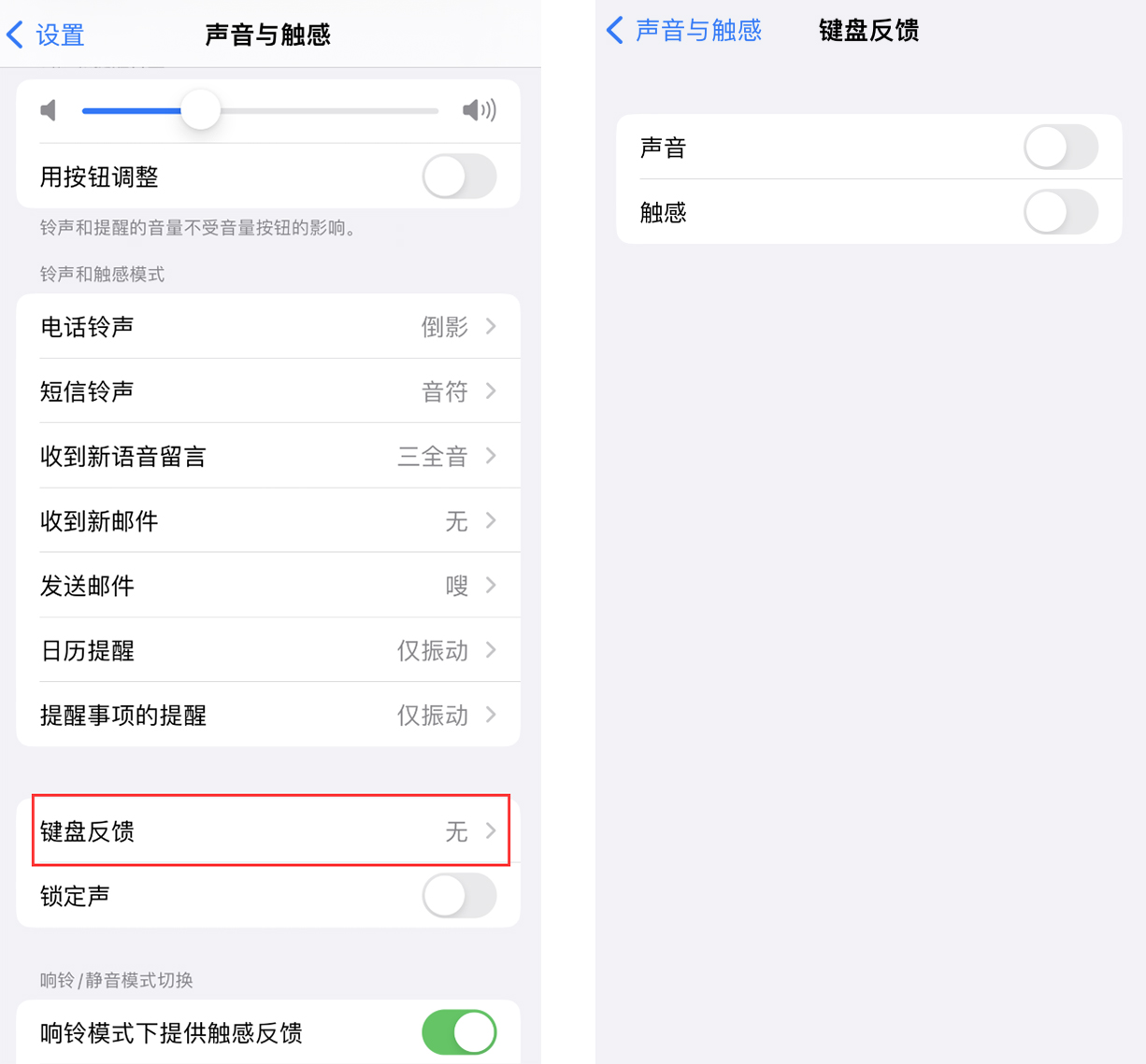 禄丰苹果手机维修分享iOS 16 小细节：支持开启 iPhone 键盘声音及触感反馈 