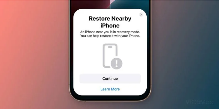 禄丰苹果手机维修分享iOS 18无线恢复功能可用另一部iPhone恢复变砖的iPhone 16 